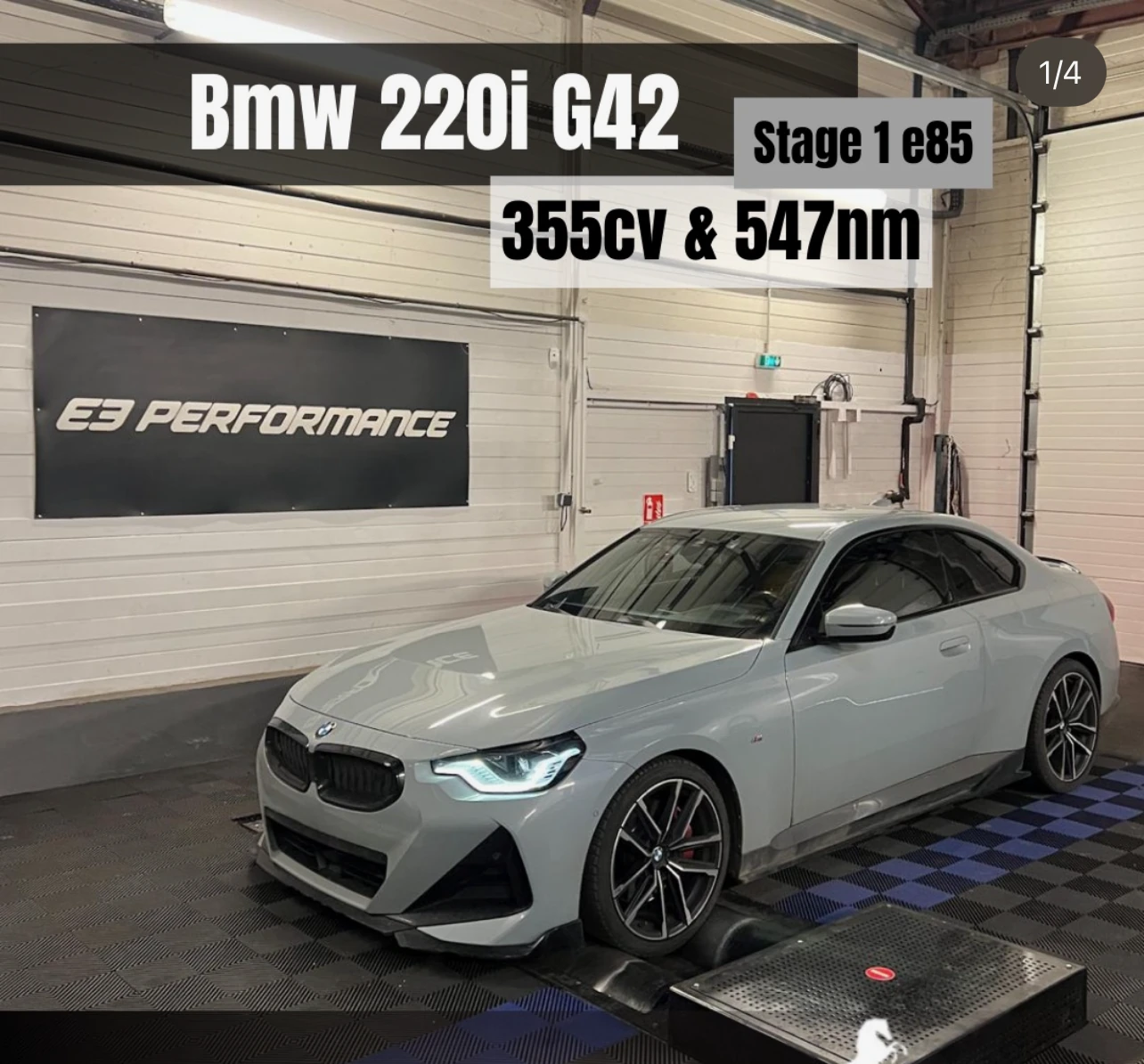 BMW 220i G42 — Stage 1 E85 — 355cv & 547nm